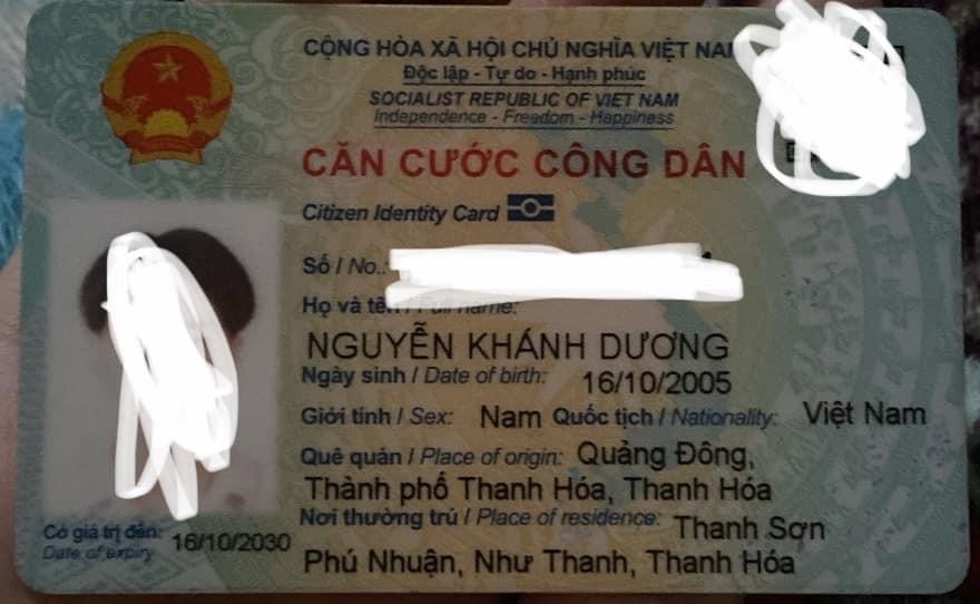 Tìm ví đánh rơi Nguyễn Khánh Dương 16/10/2005