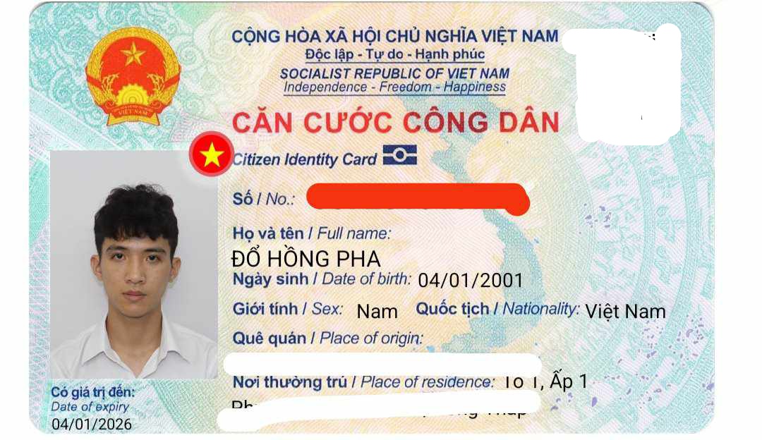 Rơi ví mang tên Đổ Hồng Pha rơi ở cổng bv chợ rẫy