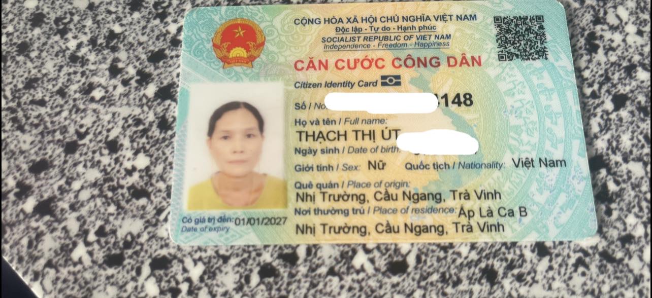 Nhặt được giấy tờ Thạch Thị Út