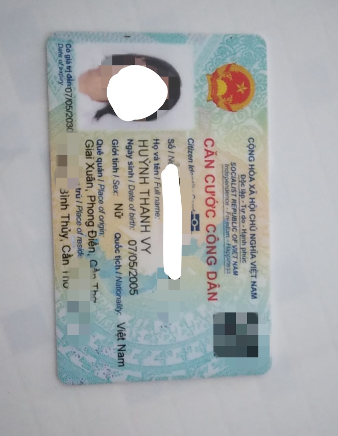 Rơi ví, giấy tờ ở Trần Hoàng Na, Cần Thơ