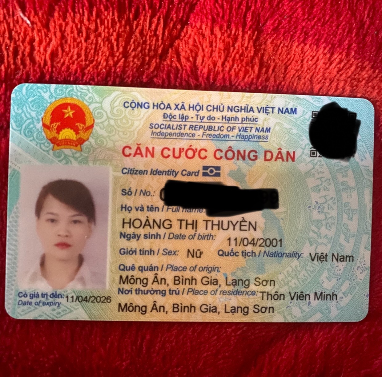 Rơi ví ở Trần xá yên phong bắc ninh