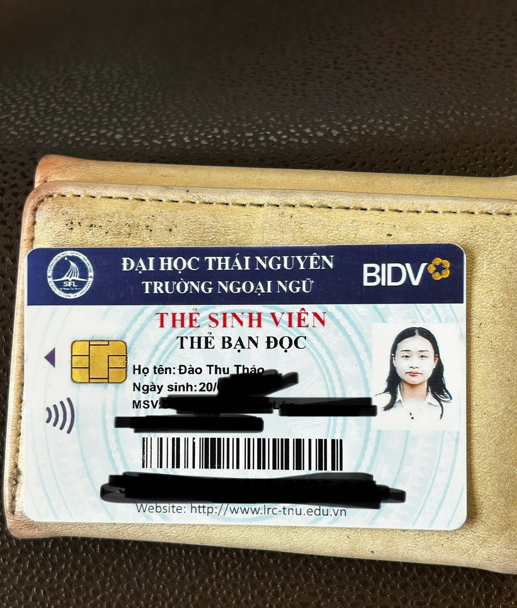rơi ví Đào Thu Thảo ở đoạn từ nông lâm về tân long thái nguyên