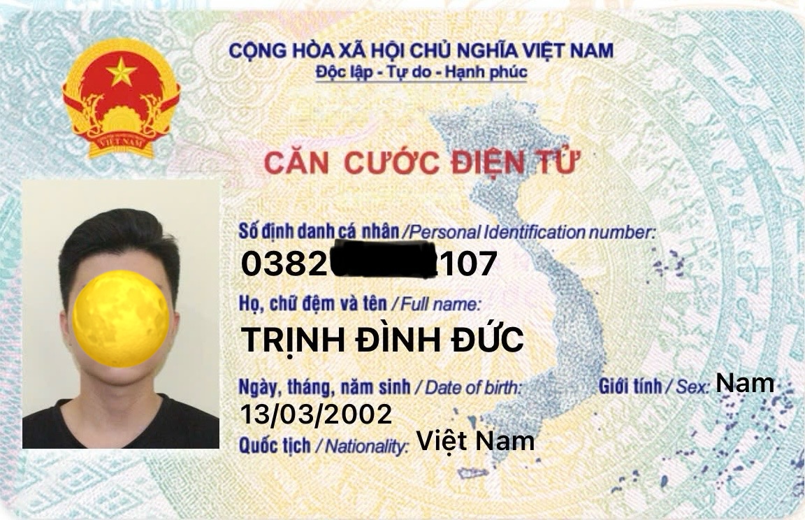 Tìm ví rơi tên Trịnh Đình Đức 2002 khu vực Phú Hoà - Phú Mỹ, TDM, Bình Dương