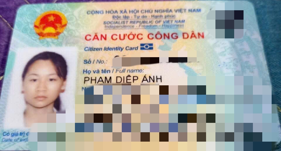 Tìm ví có giấy tờ tên Phạm Diệp Ánh