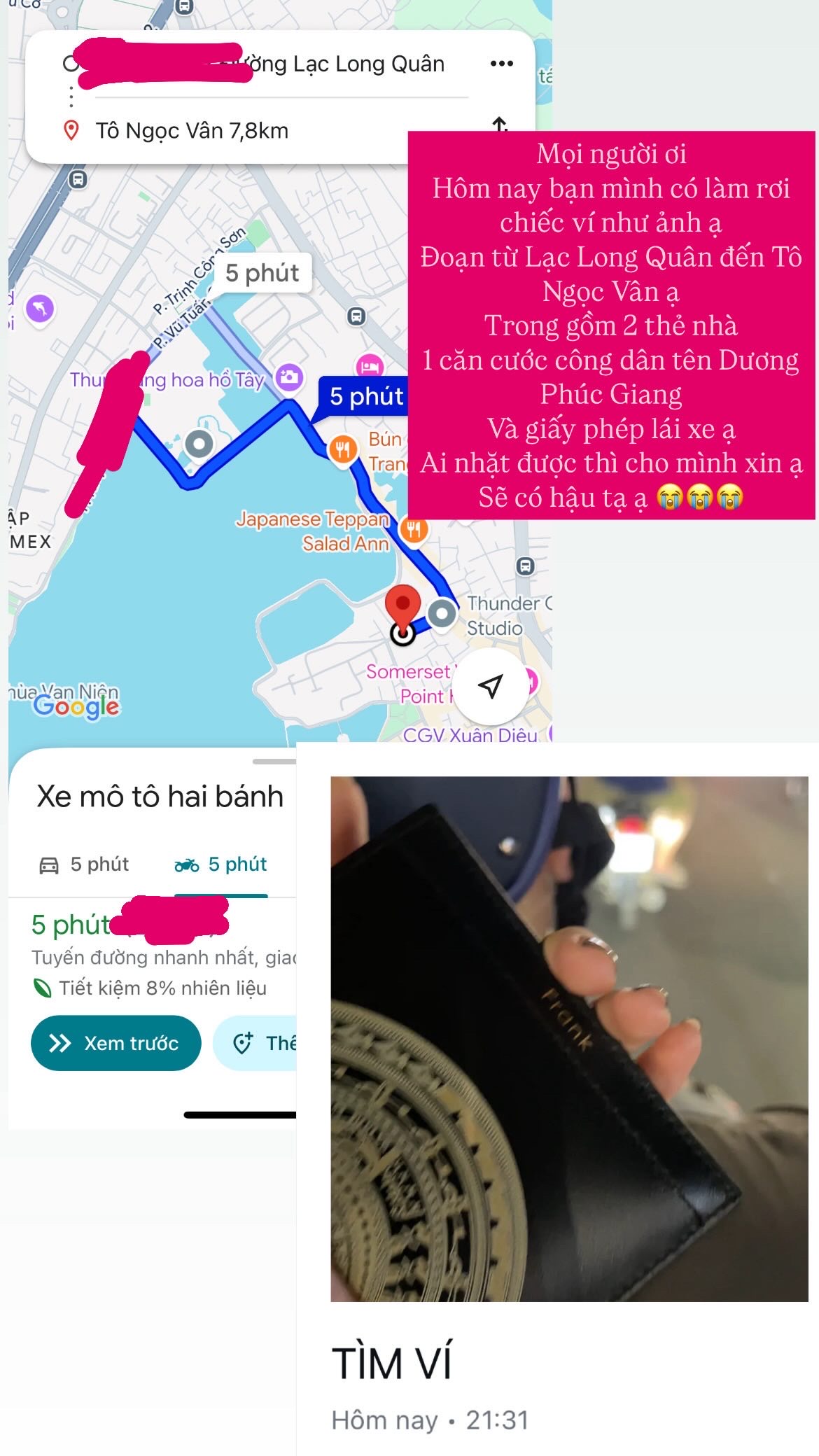 TÌM VÍ Ở TÔ NGỌC VÂN HÀ NỘI