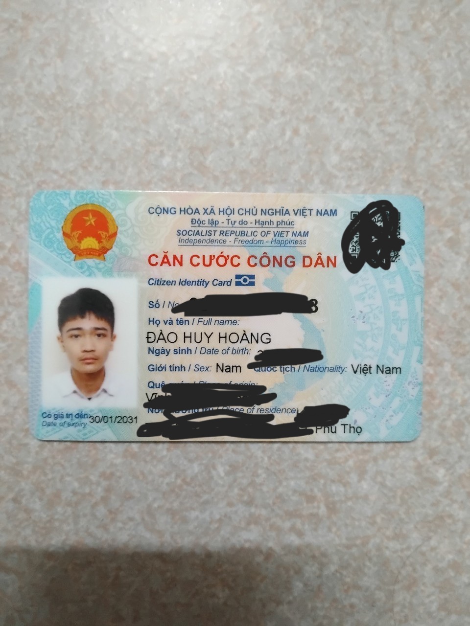 Rơi ví giấy tờ Đào Huy Hoàng 2006 ở Hai Bà Trưng/Đống Đa, Hà Nội