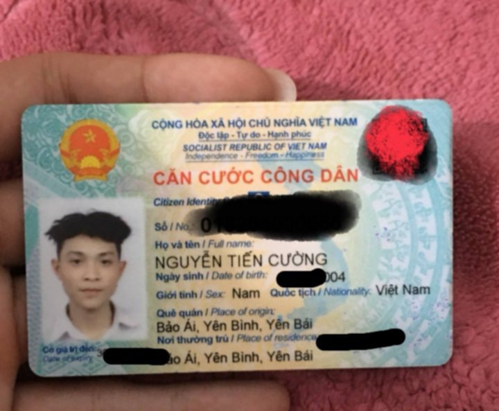 Rơi ví giấy tờ tuỳ thân Nguyễn Tiến Cường 2004 ở hà nội