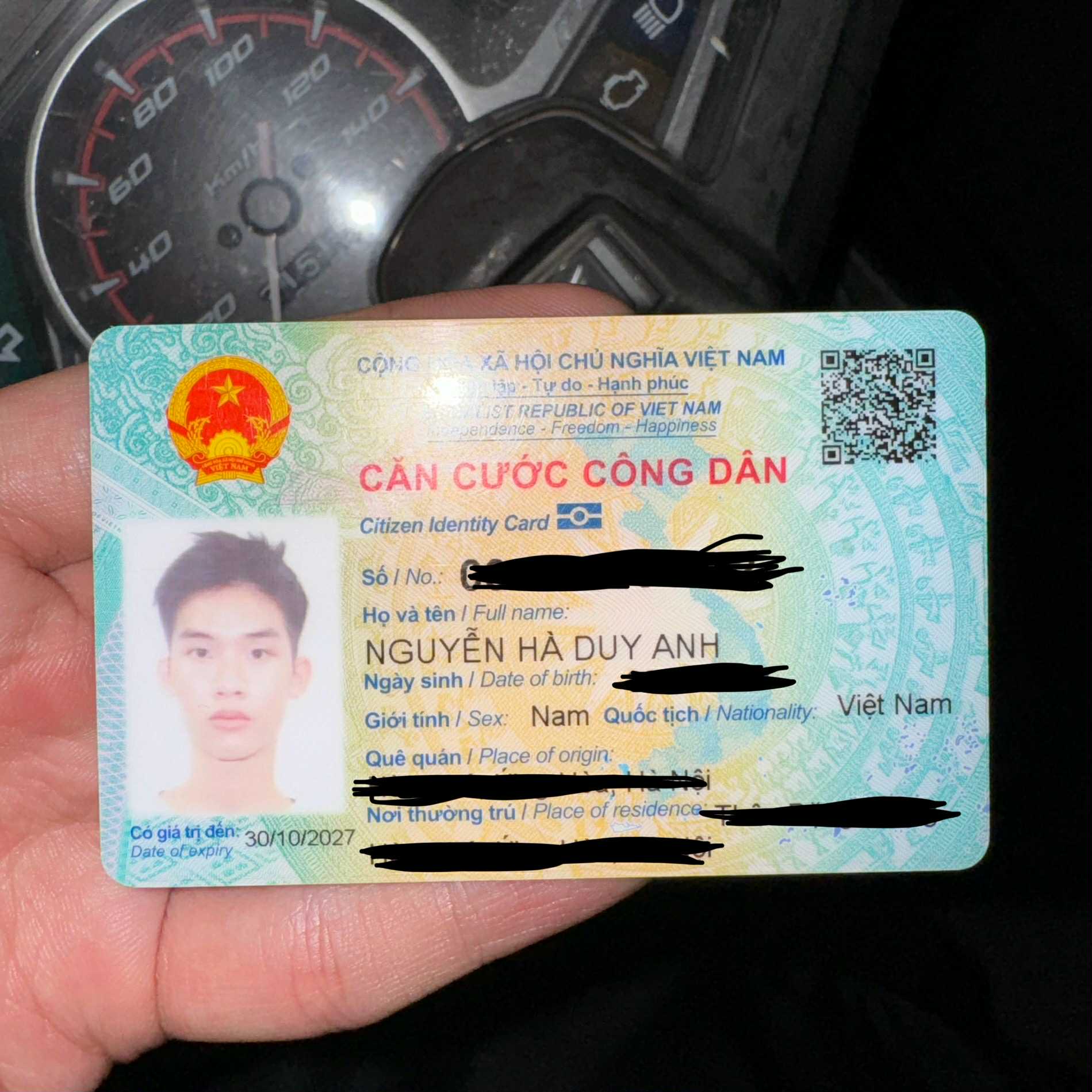 Rơi ví / giấy tờ tùy thân Nguyễn Hà Duy Anh 2002, rơi ở Hà Đông, Hà Nội