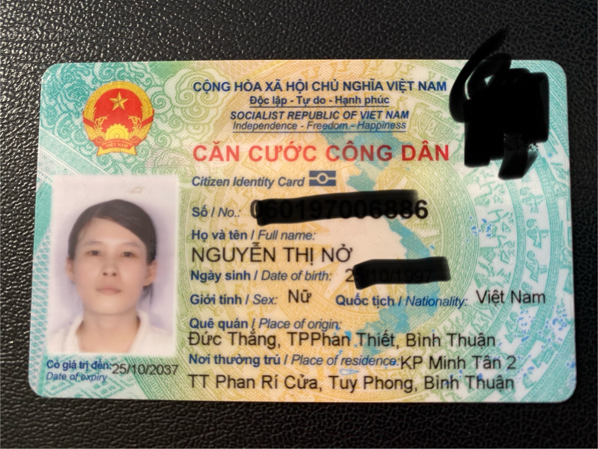 Rơi giấy tờ Nguyễn Thị Nở 1997 ở Thủ Đức