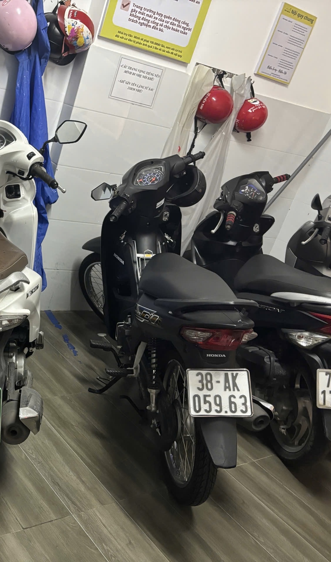 tìm xe wave alpha 110cc, màu đen nhám, biển số xe: 38AK-05963